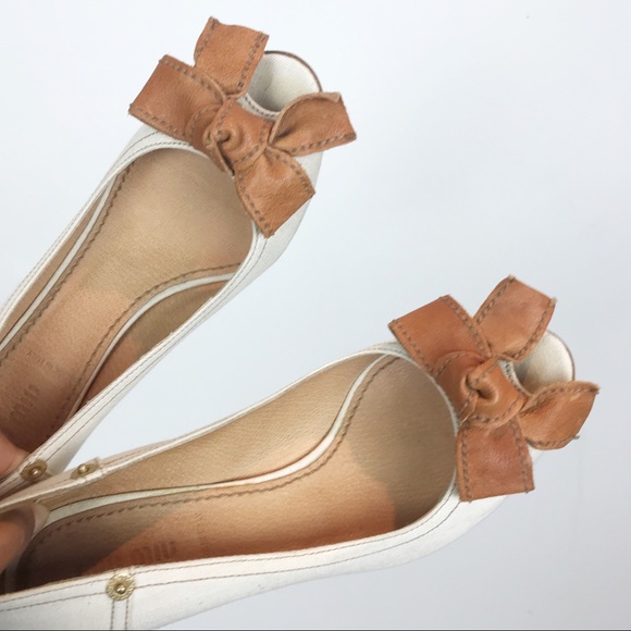 Miu Miu Shoes - MIU MIU | CANVAS BOWTIE HEELS